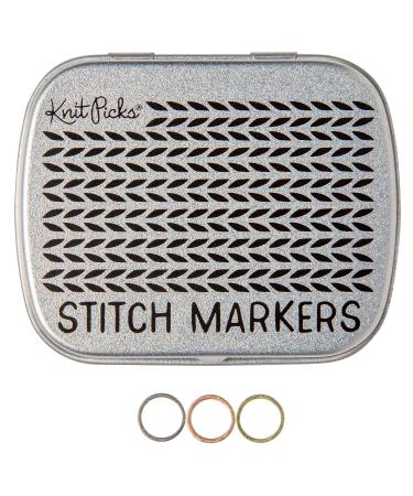 Knit Picks Metallic Stitch Marker Set - Small 45 Pk