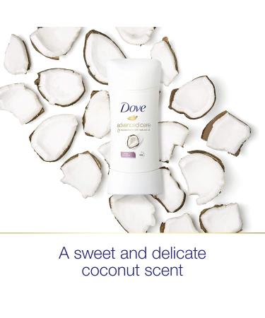 Dove Advanced Care Antiperspirant Deodorant Stick for Women Caring Coconut for 48 Hour Protection And Soft And Comfortable Underarms 2.6 Ounce (Pack of 2) Coconut 1 Count (Pack of 2) - Buy Online on SooperMarket.com