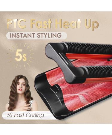 Novus 3 Barrel Waver Curling Iron - Anti-Scald 1 Inch Rapid Heating 3 Heat Settings for Deep Waves - Buy Online on SooperMarket.com