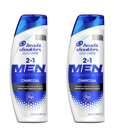 Head and Shoulders Shampoo and Conditioner 2 in 1, Anti Dandruff Treatment and Scalp Care, Charcoal for Men, 12.8 fl oz, Twin Pack Citrus 12.8 Fl Oz (Pack of 2)