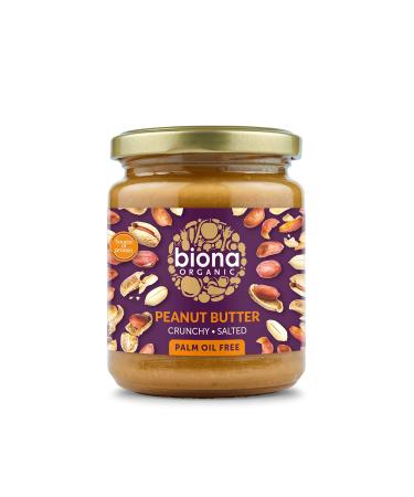 Biona Organic Peanut Butter Crunchy 250g