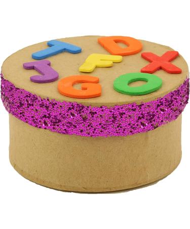 Round Paper-Mache DIY Gift Box with Lid, Pack of 6 - 6 Count | Better Crafts - Buy Online on SooperMarket.com