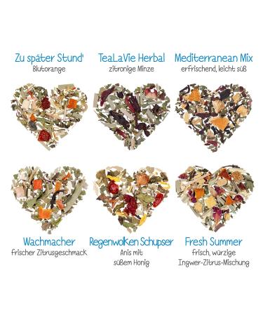 TeaLaVie 6-Pack Herbal Tea Gift Set (45g) - Perfect Thank You Gift Idea 2024 | Premium Loose Leaf Tea - Buy Online on SooperMarket.com