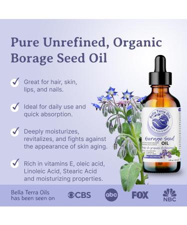 Bella Terra Oils Borage Seed Oil. 473ml. 100% Pure. Cold-pressed. Unrefined. PA-free. Hexane-free. Rich in GLA. Natural Moisturizer for Skin Hair. 473 ml (Pack of 1) - Buy Online on SooperMarket.com