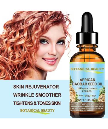 African Baobab Seed Oil 100% Pure - Cold-Pressed Carrier Oil for Skin Hair Nails | 15ml | Vitamin C Rich by Botanical Beauty - Buy Online on SooperMarket.com