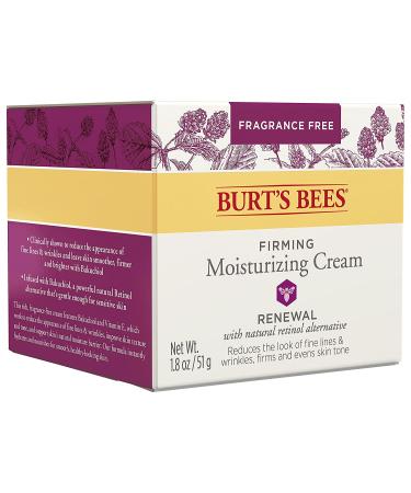 Burt's Bees Retinol Alternative Face Cream - Firming, Moisturizing & Fragrance-Free - 1.8 Oz All-Natural Skincare - Buy Online on SooperMarket.com