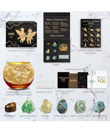 Shop Aovila Twin Gifts for Women - Tealight Holder Candlestick & Birthstone Gift Box Set - Perfect Zodiac & Astrology Birthday Gifts for Moms & Best Friends - Buy Online on SooperMarket.com