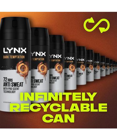 Lynx Dry Dark Temptation Aerosol Anti-Perspirant Deodorant 150 ml - Buy Online on SooperMarket.com