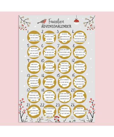 Nastami A3 Family Advent Calendar - Scratch Off Christmas Countdown | International Shipping - Buy Online on SooperMarket.com