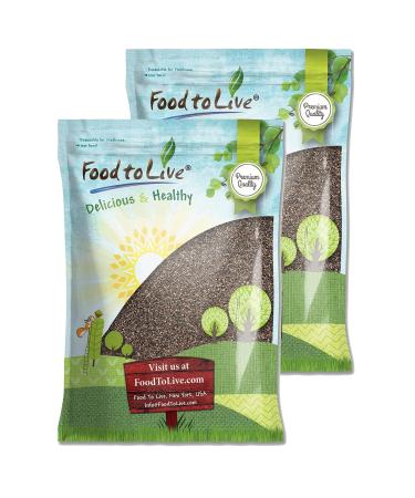 Black Chia Seeds, 15 Pounds  Non-GMO Verified, Whole, Sproutable, Vegan, Kosher, Keto, Sirtfood, Bulk. Rich in Essential Fatty Acids, Fiber, Protein. Great for Chia Pudding, Smoothie, Oatmeal. Chia Seeds 15 Pound (Pack of 1)