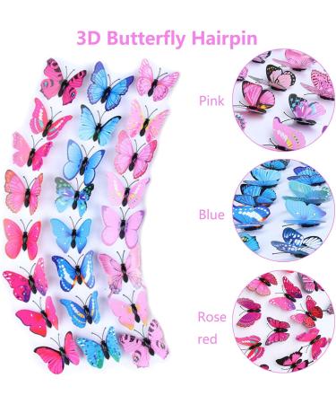 30 Pieces Butterfly Hair Clips 3D Butterfly Hair Clip Glitter Hair Clips Women Girls Cute Hair Pins Hair Clip Colourful Hair Clips Hair Pins Kids Hair Clips Accessory Set - Buy Online on SooperMarket.com