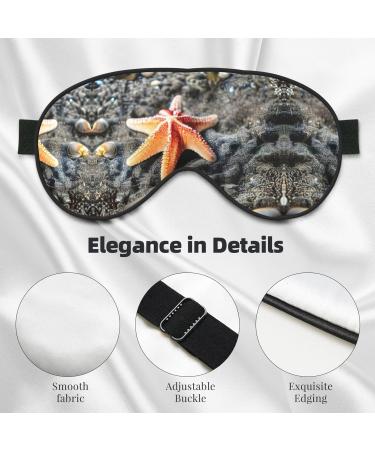 Summer Sea Star Seashell Soft Sleep Eye Mask Female Breathable Eye Patch Perfect for Travel and Relaxation - Buy Online on SooperMarket.com