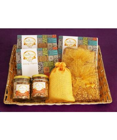 Ghasitaram Gifts Jaiccha Lohri Sweets Gachak hampers Lohri Rectangle Basket