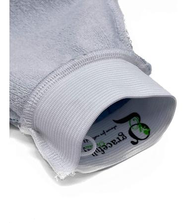 Moroccan Kessa Hammam Spa Scrubbing Glove - Original Two-Layered Design, Superior Quality (Apricot) - Buy Online on SooperMarket.com