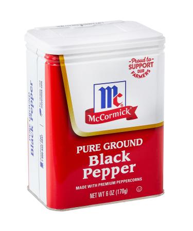 McCormick Black Pepper Can 6.00 Ounce