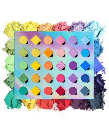 Eyeshadow Palette, Matte Shimmer Eyeshadow, BEPHOLAN 30 Colors Highly Pigmented Makeup Palette,Cosmetic Eye Shadows, Waterproof And Sweatproof (SPICE)