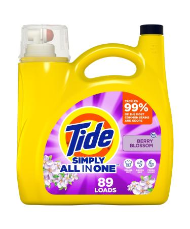 Tide Simply Clean & Fresh Liquid Laundry Detergent Berry Blossom Scent 89 loads 117 fl oz