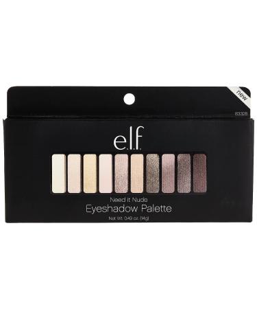 e.l.f. Cosmetics Need It Nude Eyeshadow Palette - 10 Shades for Eye Definition and Highlighting - Buy Online on SooperMarket.com