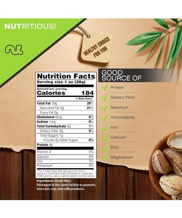 Raw Brazil Nuts In Shell - Whole Superior Quality (5 LB) - Fresh & Healthy Protein Snack - All Natural Keto Friendly & Vegan - 5 Pound Resealable Bulk Pack - Buy Online on SooperMarket.com
