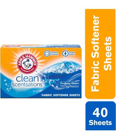 Buy ARM & HAMMER Fabric Softener Sheets - Purifying Waters 40 Sheets | International Shipping Available - Buy Online on SooperMarket.com