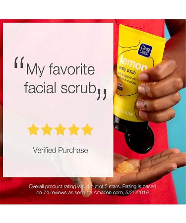 Clean & Clear Lemon Zesty Scrub 4.2 oz | Exfoliating Scrub for Clear Skin - Buy Online on SooperMarket.com