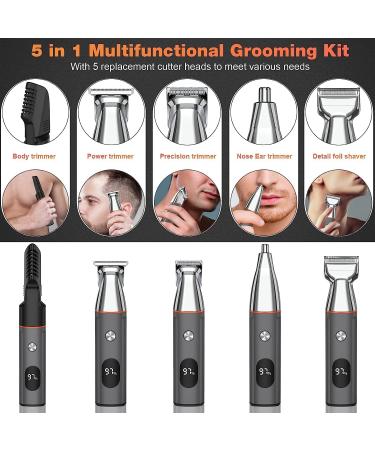 Telfun Beard Trimmer for Men - Waterproof Electric Razor and Trimming Kit for Facial, Nose, and Body Hair - Cordless Clippers Gift for Men | 1-UK - Buy Online on SooperMarket.com