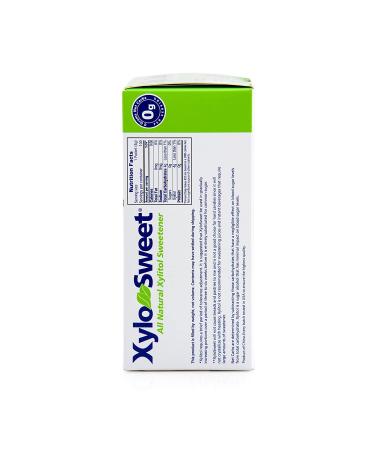 Xlear XyloSweet Non-GMO Xylitol Sweetener - Natural Sugar Substitute Granules (100 Packets) - Buy Online on SooperMarket.com