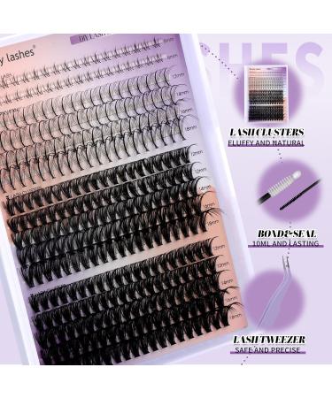 DIY Lash Extension Kit - Multi-Type Lash Clusters & Bottom Lashes | 20/30/40/50D 12-18mm | Complete Volume Lashes Set with Bond Seal & Applicator - Buy Online on SooperMarket.com