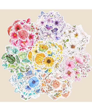 Knaid Flower Stickers Set (360 Pieces) Decorative Assorted Floral Sticker for Scrapbooking Planner Bullet Journals Supplies - Buy Online on SooperMarket.com