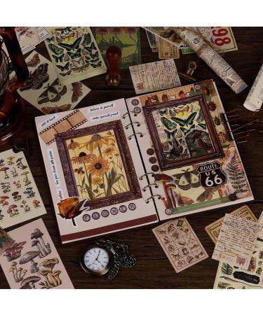 ANERZA 531 PCS Vintage Scrapbooking Supplies Stickers  Aesthetic Scrapbook Paper Art Journaling Kit for Bullet Journals  Ephemera for Junk Journal  Washi Stickers  Cottagecore Decoupage for Adults - Buy Online on SooperMarket.com