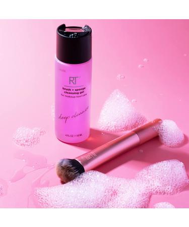 Real Techniques Makeup Brush & Beauty Sponge Cleansing Gel - 4 Fl Oz (Purple) - Buy Online on SooperMarket.com