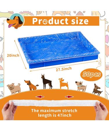 50 Pieces Disposable Cage Liners for Small Animals | Leak Proof Clear Plastic Liner for Guinea Pig, Rabbit, Hamster | Litter Tray Film for Hedgehog | Eco-Friendly and Convenient - Buy Online on SooperMarket.com