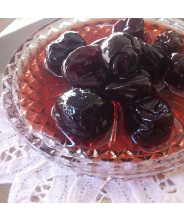 KORAKIS-MARINOS | Greek Sweet Fruit Preserve Sour Cherry in Syrup | Handmade Spoon Sweet Compote | Net Weight 950g Glass Jar - Buy Online on SooperMarket.com