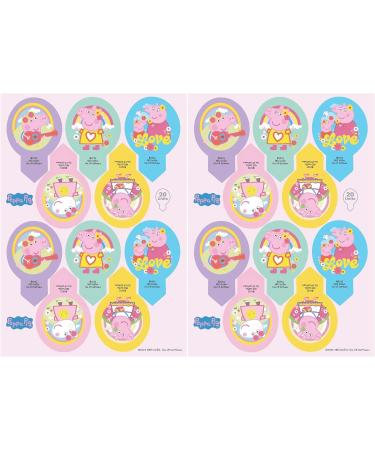dekora PEPPA PIG Edible Wafer Cake Cupcake Decorations Pack of 20 135050 - Buy Online on SooperMarket.com