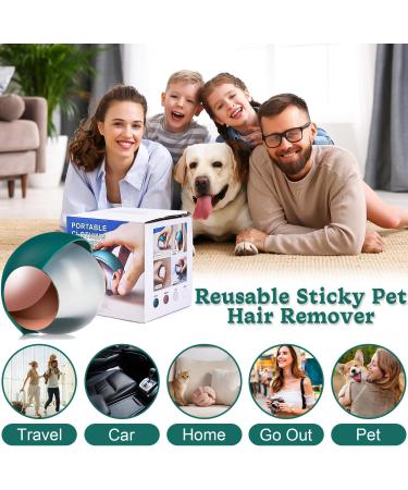 Foot Roll Reusable Lint Roller Ball - Washable Hair Remover for Pets & Lint (Green) | Eco-Friendly Pocket Size - Buy Online on SooperMarket.com
