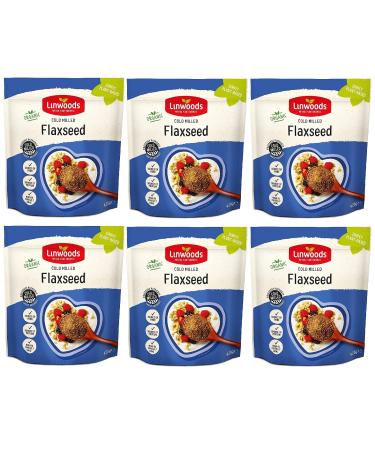 LINWOODS Organic Milled Flaxseed 425g (Pack of 6) 425 g (Pack of 6)