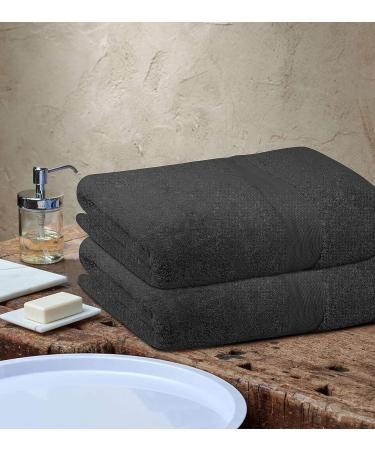 Softolle 100% Cotton Luxury Bath Sheets - Set of 2 - 600 GSM - Eco-Friendly & Highly Absorbent - Oeko-Tex Certified - 35 x 70 Inches - Grey - Buy Online on SooperMarket.com