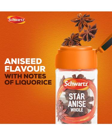 Schwartz Star Anise Whole 10g - Premium Quality Spice for Culinary Delights - Buy Online on SooperMarket.com