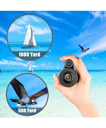 High Power 8x42 Monocular Telescope | Waterproof, Compact & Portable | Ideal for Bird Watching, Hunting, Camping | Adults & Kids | Dark Black - Buy Online on SooperMarket.com