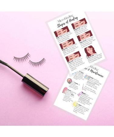 Microblading Healing & Aftercare Postcards | Pack of 30 | Double Sided 4x6 | White with Pictures - Buy Online on SooperMarket.com