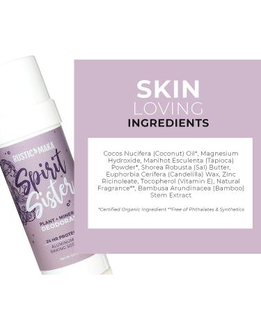 Rustic MAKA Spirit Sister Natural Deodorant for Women - Aluminum, Paraben, and Baking Soda Free, with Magnesium, Vegan and Cruelty-Free - Buy Online on SooperMarket.com