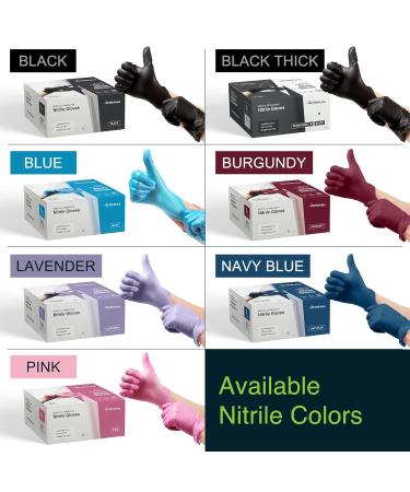 Gloves Disposable Latex Free Navy Nitrile Gloves Medium 50 Count - Powder Free Rubber Gloves - Medical Exam Surgical Gloves - Food Safe Cooking Gloves 3 Mil Thick Medium 50 - Buy Online on SooperMarket.com