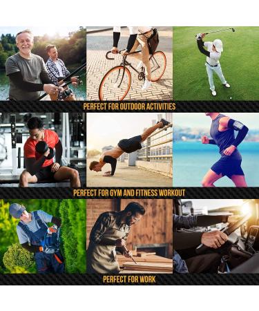 Ruiuzioong Slipproof Arm Warmers for Men & Women - Perfect for Running Cycling Hiking Golf & Basketball - 1 Pair Black - Buy Online on SooperMarket.com