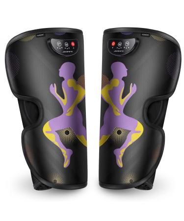QUINEAR Cordless Leg Massager, Rechargeable Air Compression Calf Massager for Circulation Sequential Massage Device for Athletic Recovery