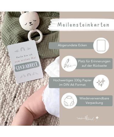 Mintkind Baby Milestone Cards | 32 Magical Monthly Photo Cards for Boys & Girls | Perfect Gift for Newborns - Buy Online on SooperMarket.com