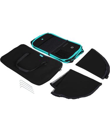 Pawdle Deluxe Portable Pet Playpen with Travel Case and Shaded Cover - Small Black - Buy Online on SooperMarket.com