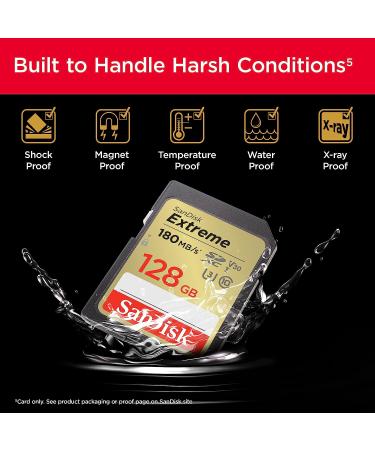 SanDisk 128GB Extreme SDXC Memory Card - C10 U3 V30, 4K UHD SD Card | SDSDXVA-128G-GNCIN - Buy Online on SooperMarket.com