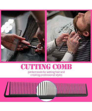 2-Piece Parting Comb & 6-Piece Hair Clip Set for Women - Rat Tail Cutting Comb with Wide & Fine Teeth | Salon Hairdressing Tools - Buy Online on SooperMarket.com