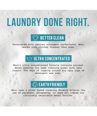 Eco-Friendly Laundry Detergent Liquid - 50+ Loads Plant-Based Cruelty-Free 32 oz Recyclable Bottle - Buy Online on SooperMarket.com