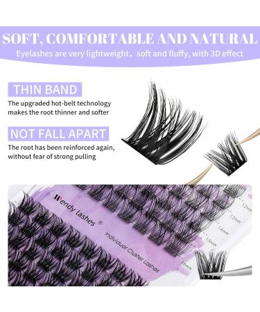 Individual Eyelashes Cluster 0.07mm D Curl 12-16mm Mixed | Soft & Wispy DIY Lash Extensions - Buy Online on SooperMarket.com